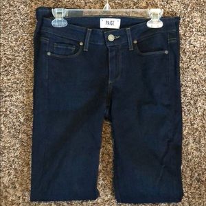 Paige skyline skinny dark blue jeans size 27